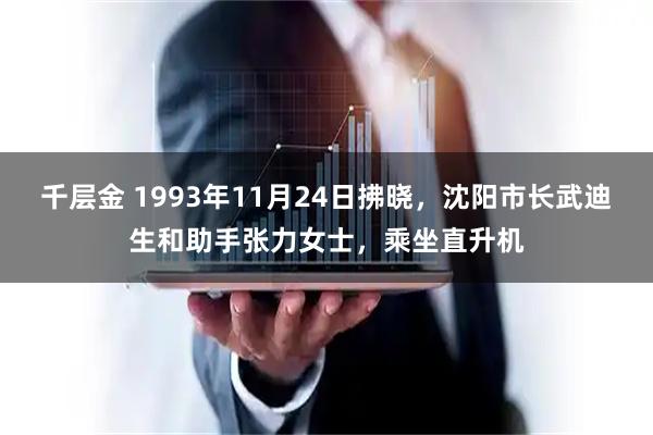 千层金 1993年11月24日拂晓，沈阳市长武迪生和助手张力女士，乘坐直升机