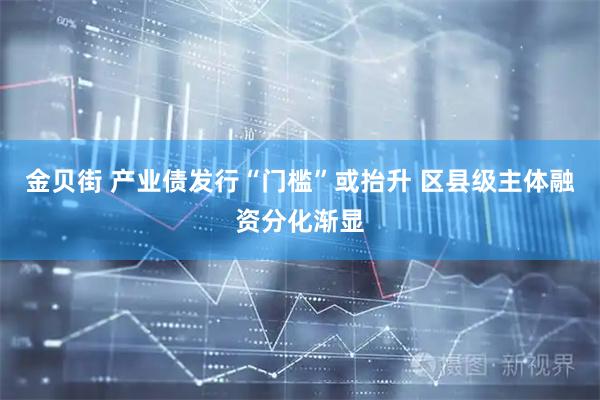 金贝街 产业债发行“门槛”或抬升 区县级主体融资分化渐显